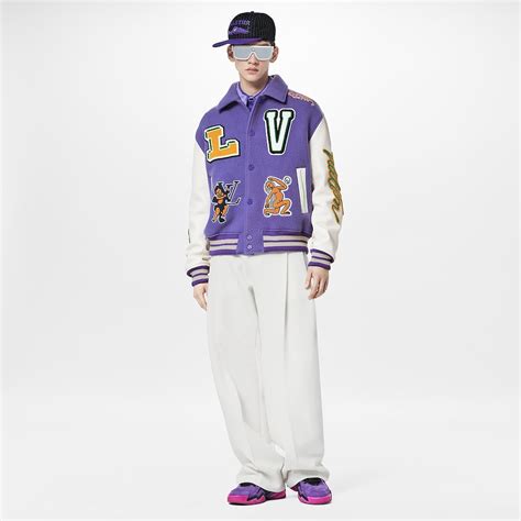 lv purple jacket|louis vuitton sherpa jacket.